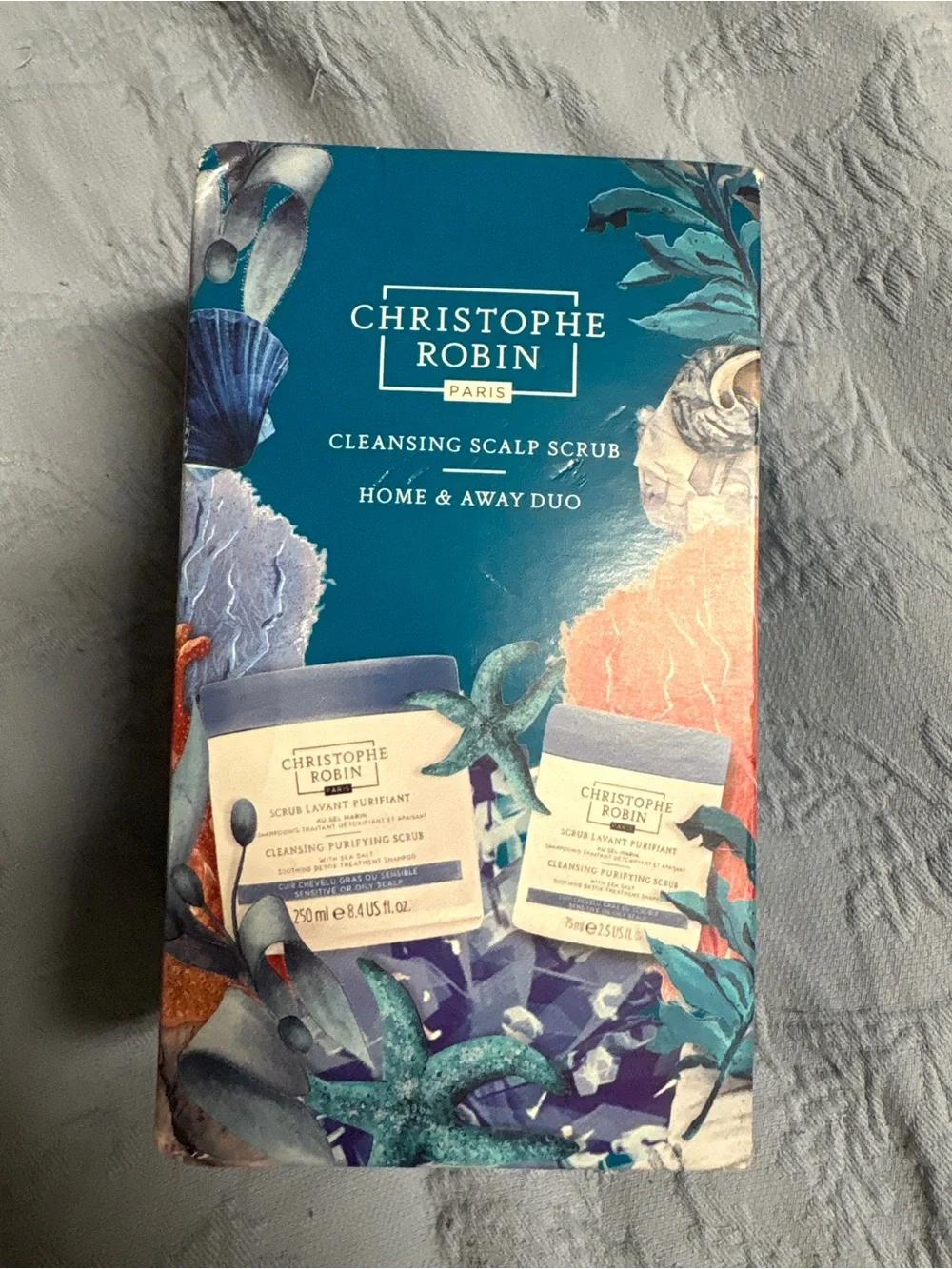 Christophe Robin Cleansing Scalp Scrub Home & Away Duo 250ml + 75ml